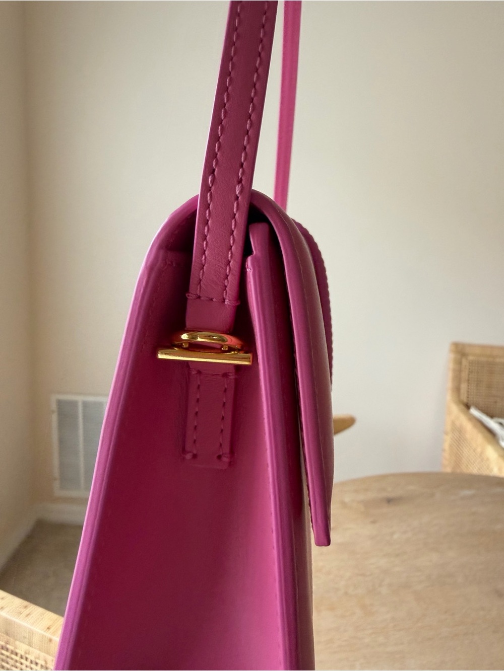 Jacquemus Le Bambino Long Pink Handbag - Gently Used - Picture 8 of 13